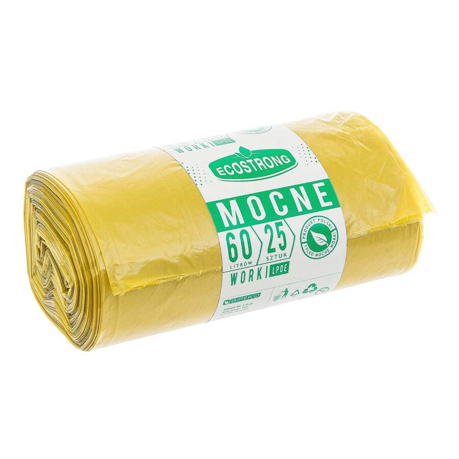WORKI NA GRUZ LD 60L A25 ŻÓŁTE - Opakowania foliowe